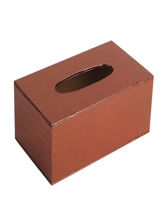 Anything & Everything Premium Tissue Holder Box | Paper Napkin Holder | Tissue Dispenser with Magnetic Bottom for Home/Office/Cafe (Rose Gold) - Image 3